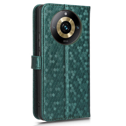 Anti-Scratch Phone Case for Realme 11 Pro+ 5G / 11 Pro 5G , Wallet Stand Dot Imprinted PU Leather Phone Cover