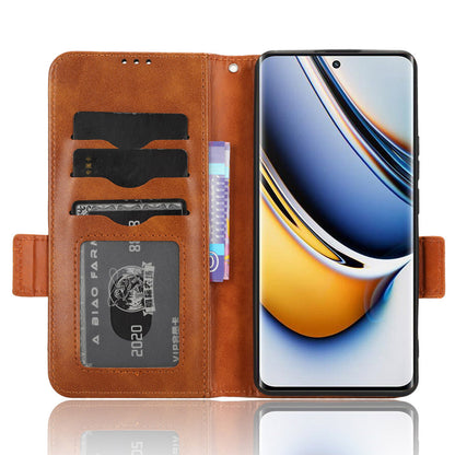 For Realme 11 Pro 5G / 11 Pro+ 5G Imprinted Triangle Phone Cover Stand Shell Dustproof PU Leather Wallet Case
