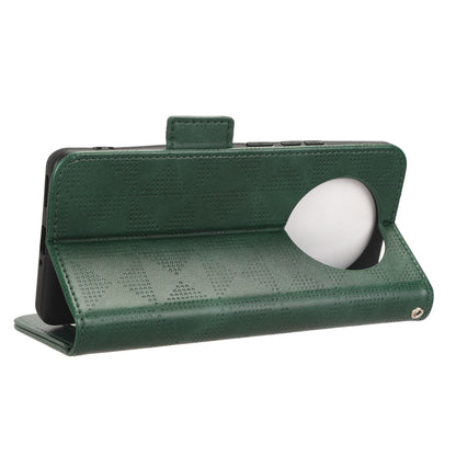 For Realme 11 Pro 5G / 11 Pro+ 5G Imprinted Triangle Phone Cover Stand Shell Dustproof PU Leather Wallet Case