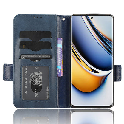 For Realme 11 Pro 5G / 11 Pro+ 5G Imprinted Triangle Phone Cover Stand Shell Dustproof PU Leather Wallet Case