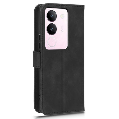 Skin-touch PU Leather Phone Cover for vivo S17 5G , Supporting Stand Slim-Fit Wallet Flip Phone Case