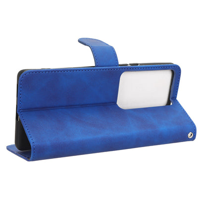 Skin-touch PU Leather Phone Cover for vivo S17 5G , Supporting Stand Slim-Fit Wallet Flip Phone Case