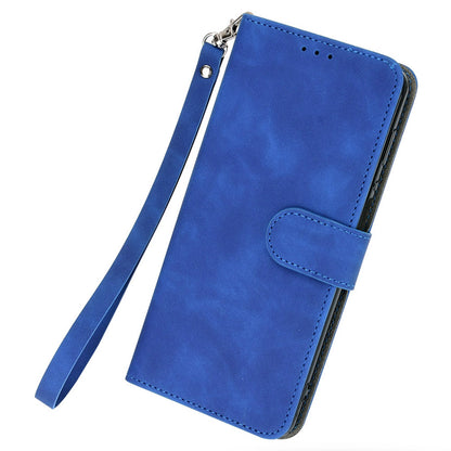 Skin-touch PU Leather Phone Cover for vivo S17 5G , Supporting Stand Slim-Fit Wallet Flip Phone Case