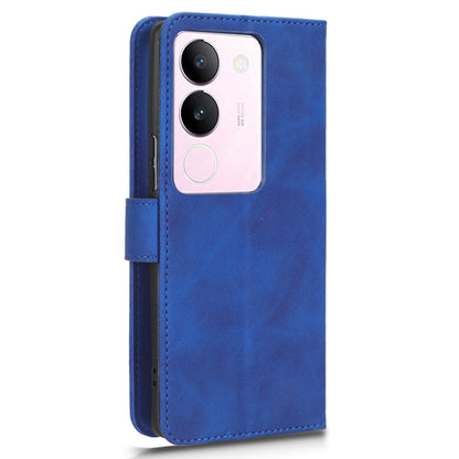 Skin-touch PU Leather Phone Cover for vivo S17 5G , Supporting Stand Slim-Fit Wallet Flip Phone Case