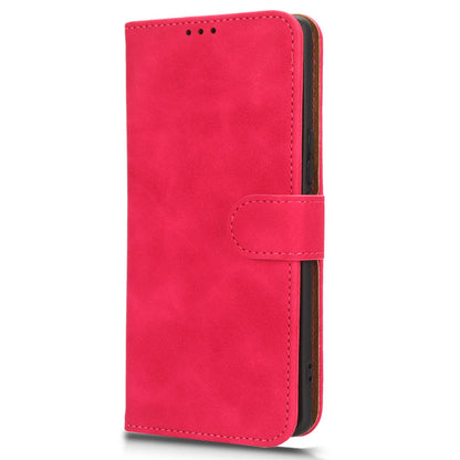 Skin-touch PU Leather Phone Cover for vivo S17 5G , Supporting Stand Slim-Fit Wallet Flip Phone Case
