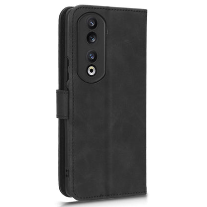 For Honor 90 Pro Wallet Flip Cover Folding Stand Shell Anti-Scratch Skin-touch PU Leather Cell Phone Case