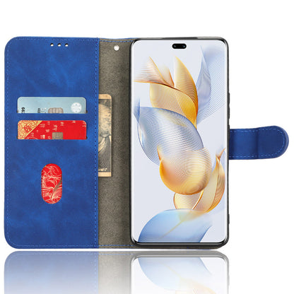 For Honor 90 Pro Wallet Flip Cover Folding Stand Shell Anti-Scratch Skin-touch PU Leather Cell Phone Case