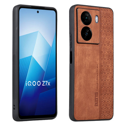 AZNS For vivo iQOO Z7 5G / Z7x 5G PU Leather+TPU Phone Case Imprinted Pattern Non-Slip Grip Cover
