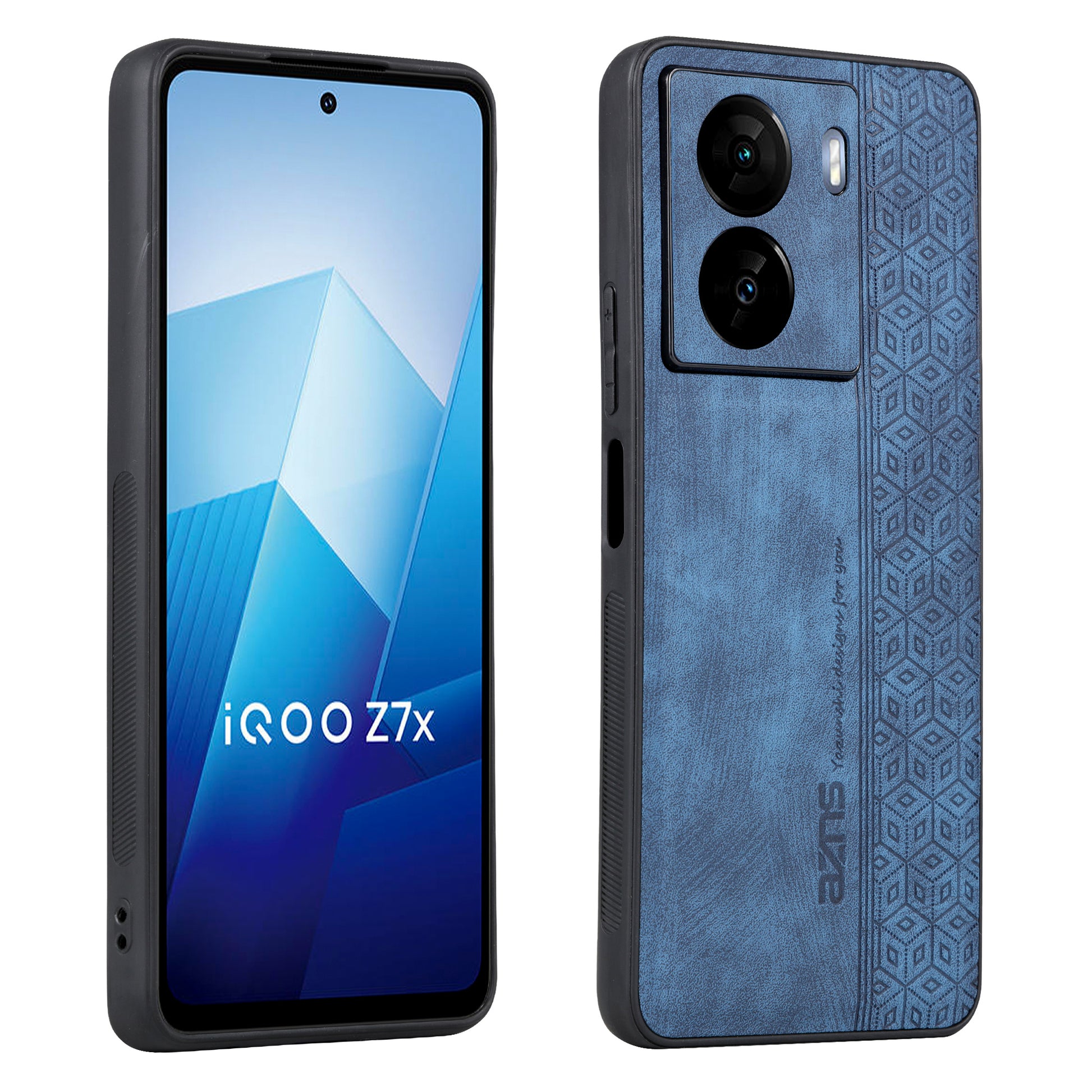 AZNS For vivo iQOO Z7 5G / Z7x 5G PU Leather+TPU Phone Case Imprinted Pattern Non-Slip Grip Cover