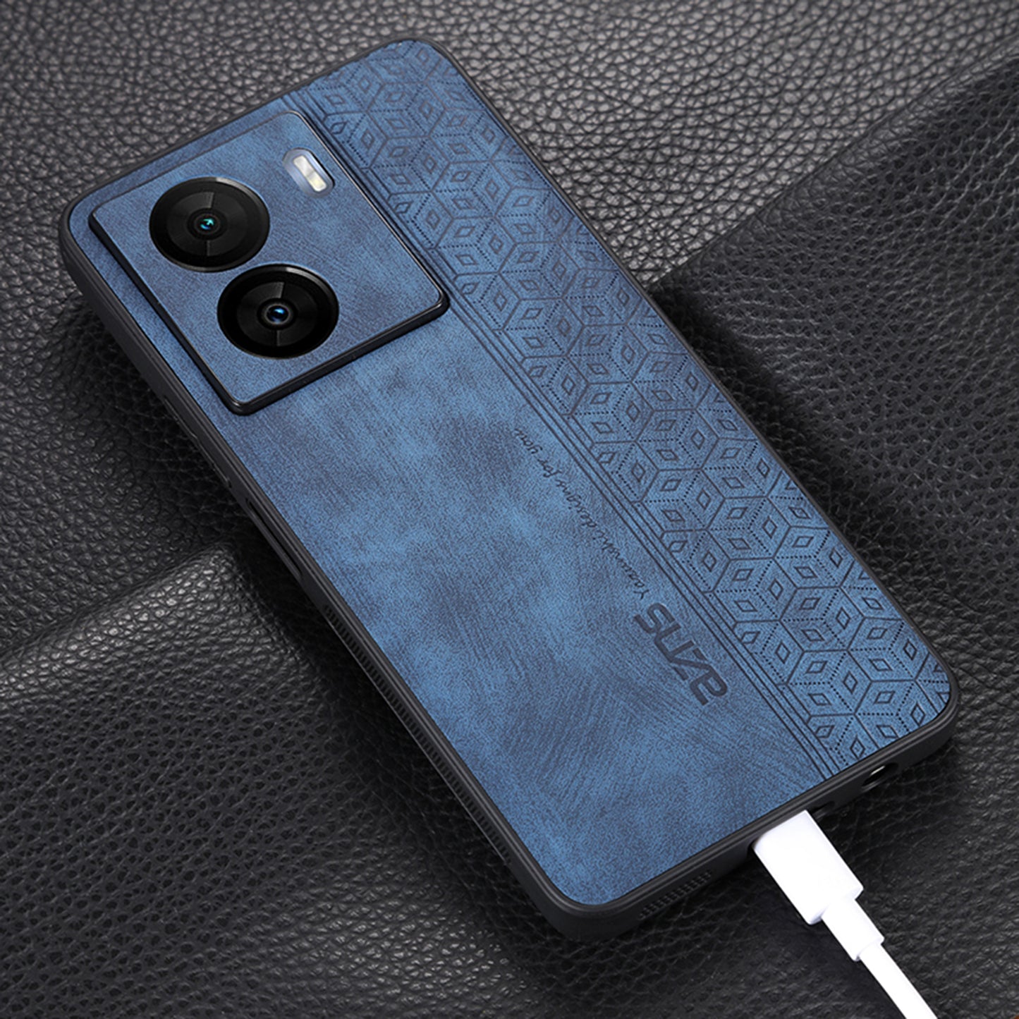 AZNS For vivo iQOO Z7 5G / Z7x 5G PU Leather+TPU Phone Case Imprinted Pattern Non-Slip Grip Cover
