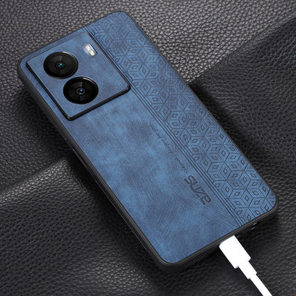 AZNS For vivo iQOO Z7 5G / Z7x 5G PU Leather+TPU Phone Case Imprinted Pattern Non-Slip Grip Cover