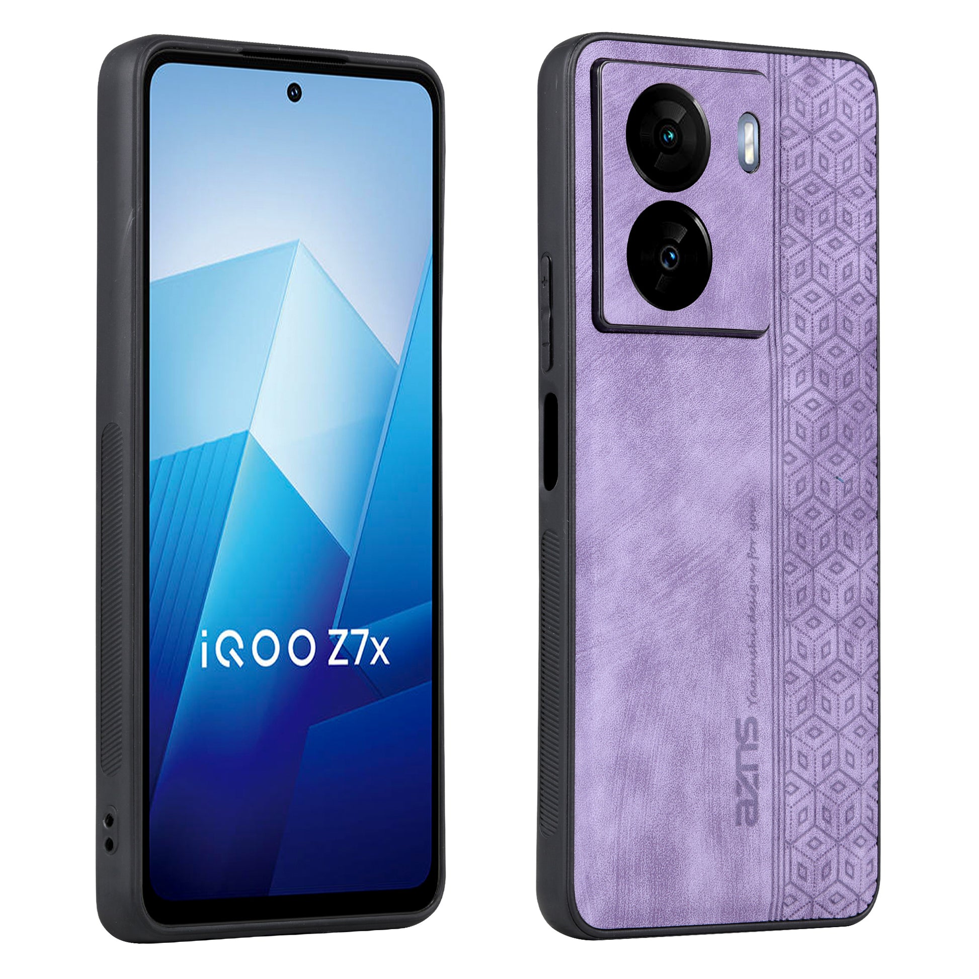 AZNS For vivo iQOO Z7 5G / Z7x 5G PU Leather+TPU Phone Case Imprinted Pattern Non-Slip Grip Cover