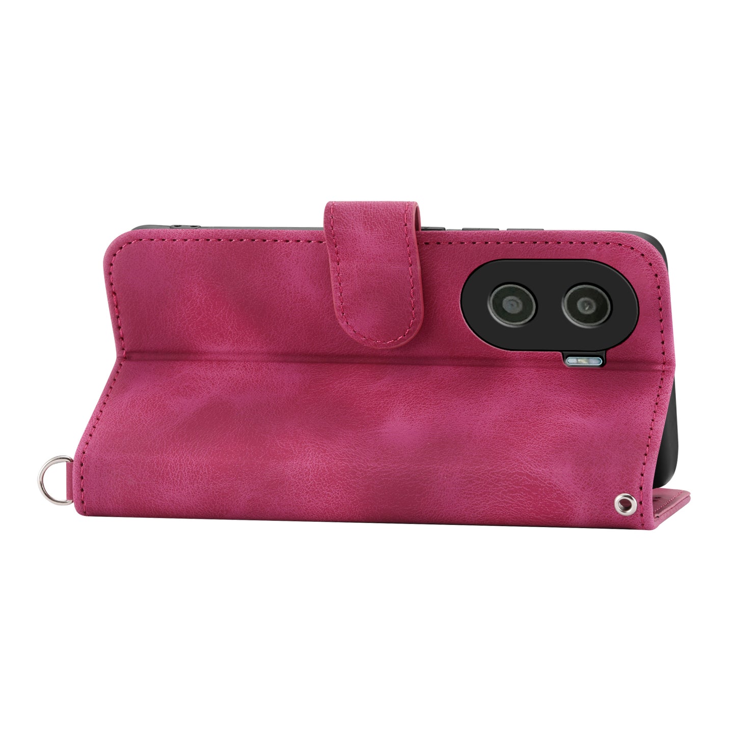 Anti-Drop PU Leather Case for Honor X40i 5G Imprinted Flower Skin-Touch Wallet Phone Cover with Strap