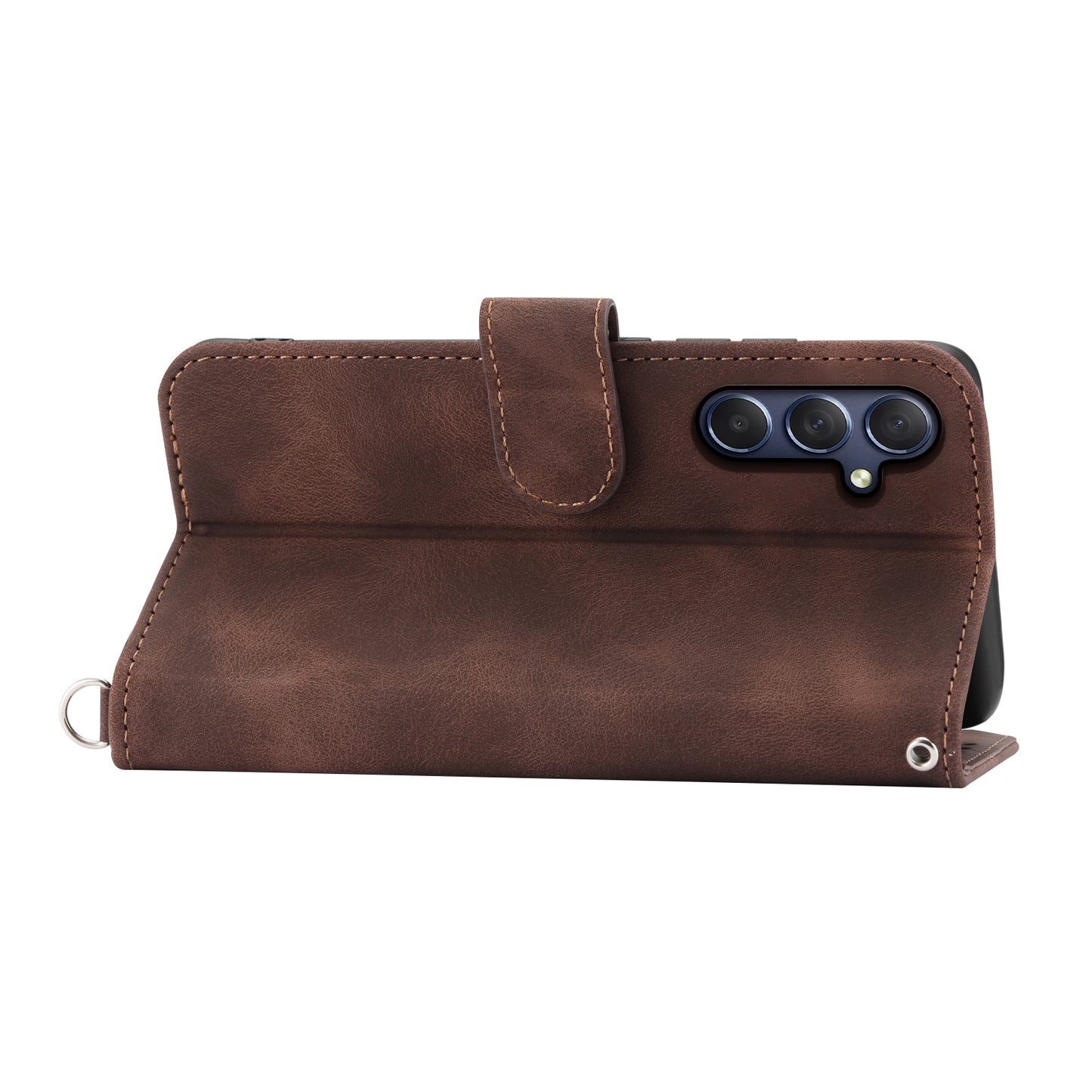 For Samsung Galaxy M54 5G / F54 5G Wallet Phone Case Flower Imprinted Skin-Touch Leather Cover with Strap