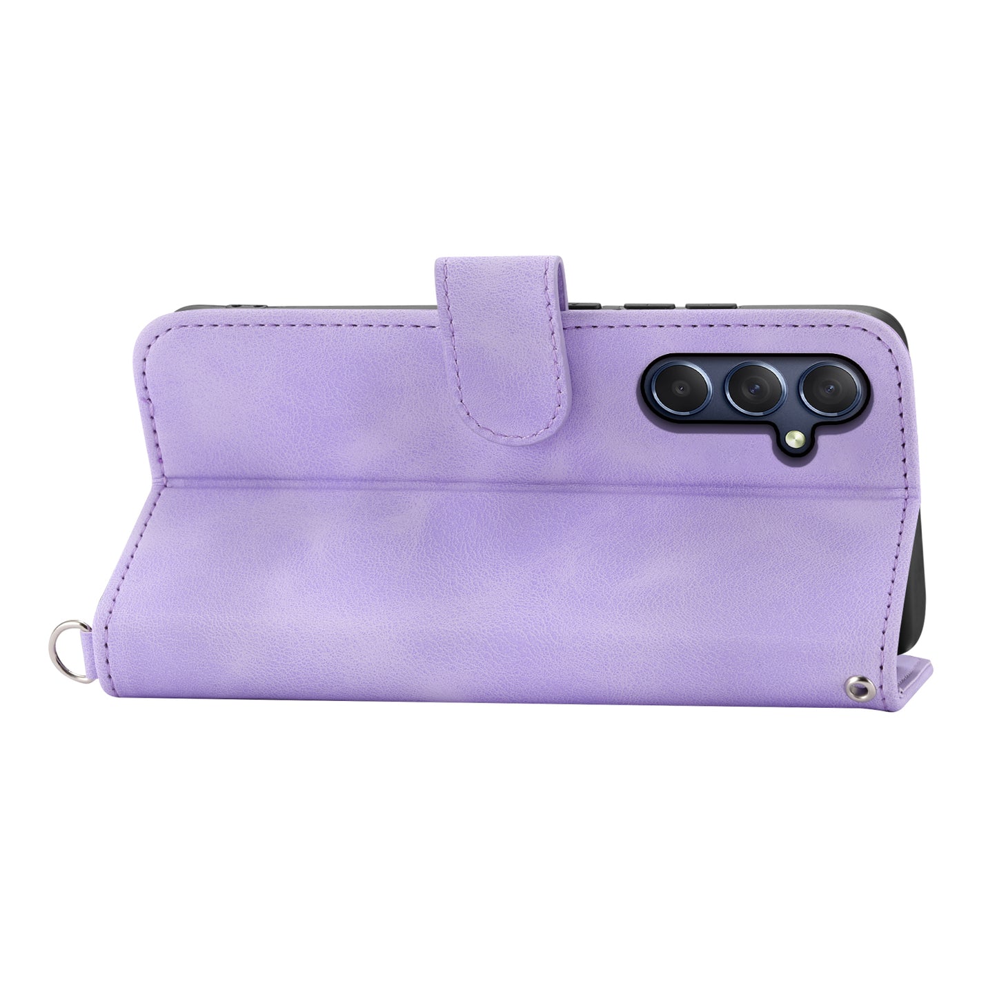 For Samsung Galaxy M54 5G / F54 5G Wallet Phone Case Flower Imprinted Skin-Touch Leather Cover with Strap