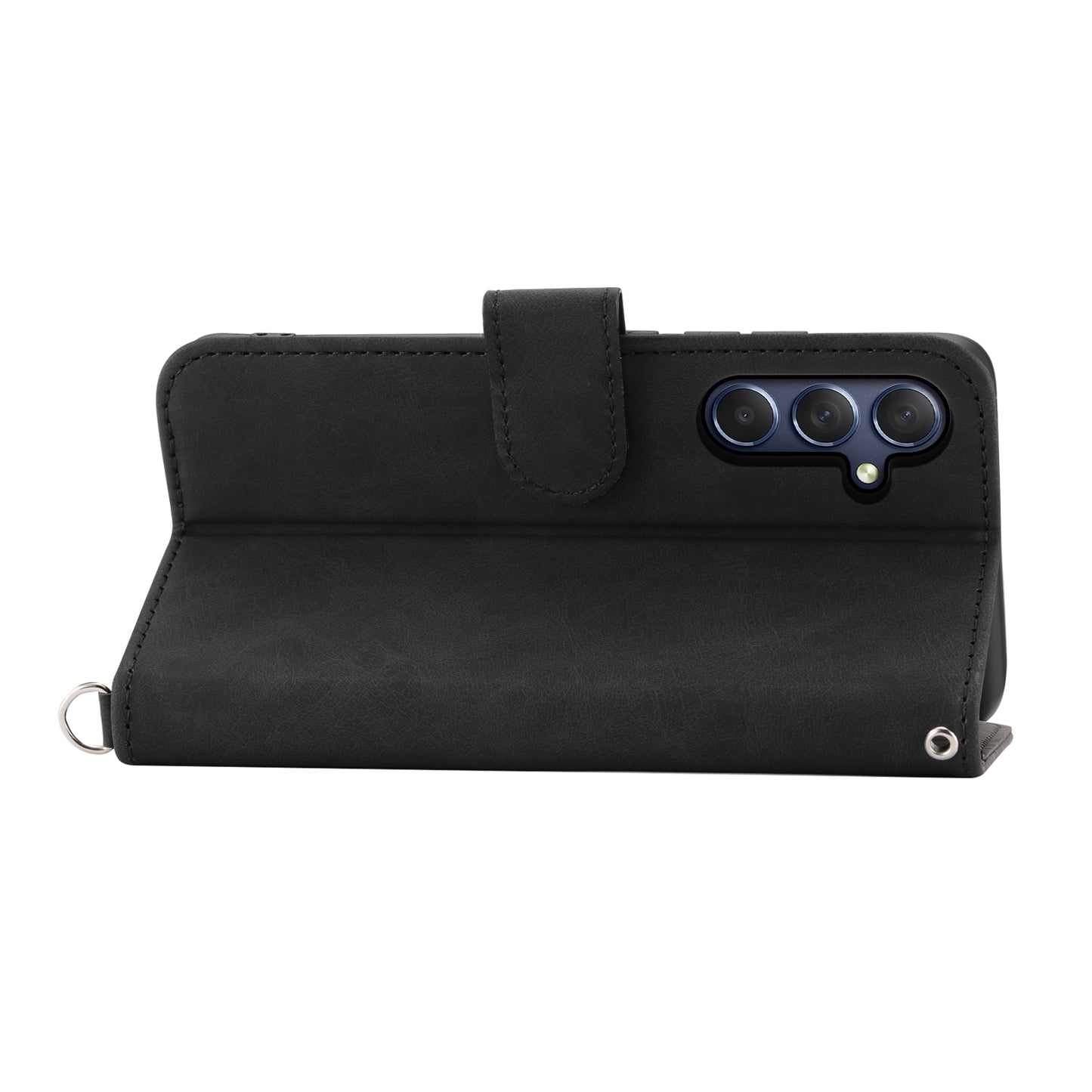 For Samsung Galaxy M54 5G / F54 5G Wallet Phone Case Flower Imprinted Skin-Touch Leather Cover with Strap