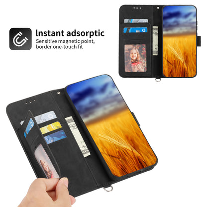 For Xiaomi Redmi Note 12 Turbo / Poco F5 5G Skin-Touch Phone Case Flower Imprinted Leather Flip Cover with Wallet, Strap