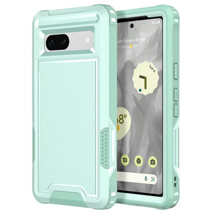 For Google Pixel 7a Rugged Hybrid  Hard PC Soft TPU Phone Case Non-Slip Protective Cover