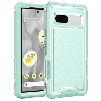 For Google Pixel 7a Rugged Hybrid  Hard PC Soft TPU Phone Case Non-Slip Protective Cover