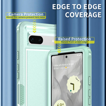 For Google Pixel 7a Rugged Hybrid  Hard PC Soft TPU Phone Case Non-Slip Protective Cover
