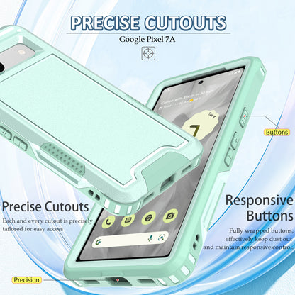 For Google Pixel 7a Rugged Hybrid  Hard PC Soft TPU Phone Case Non-Slip Protective Cover