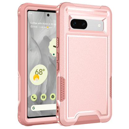 For Google Pixel 7a Rugged Hybrid  Hard PC Soft TPU Phone Case Non-Slip Protective Cover