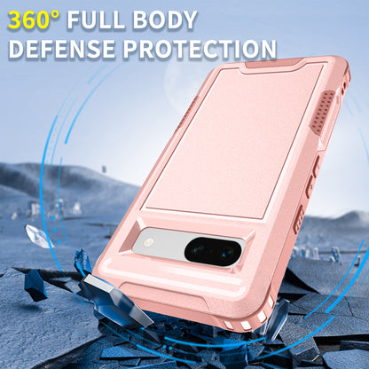 For Google Pixel 7a Rugged Hybrid  Hard PC Soft TPU Phone Case Non-Slip Protective Cover