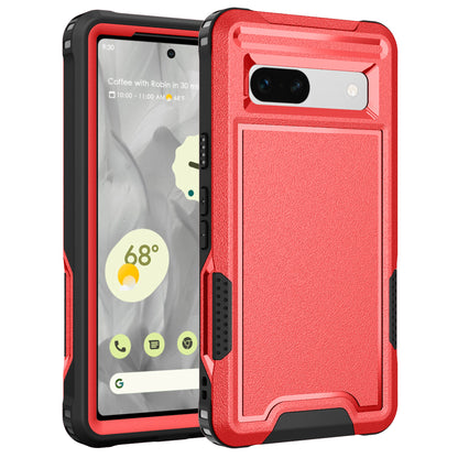 For Google Pixel 7a Rugged Hybrid  Hard PC Soft TPU Phone Case Non-Slip Protective Cover