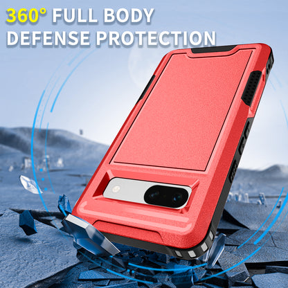 For Google Pixel 7a Rugged Hybrid  Hard PC Soft TPU Phone Case Non-Slip Protective Cover