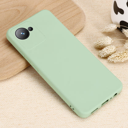 For Realme Narzo 50i Prime 4G / C30s 4G Soft Lining Liquid Silicone Phone Case Anti-Drop Shockproof Cover