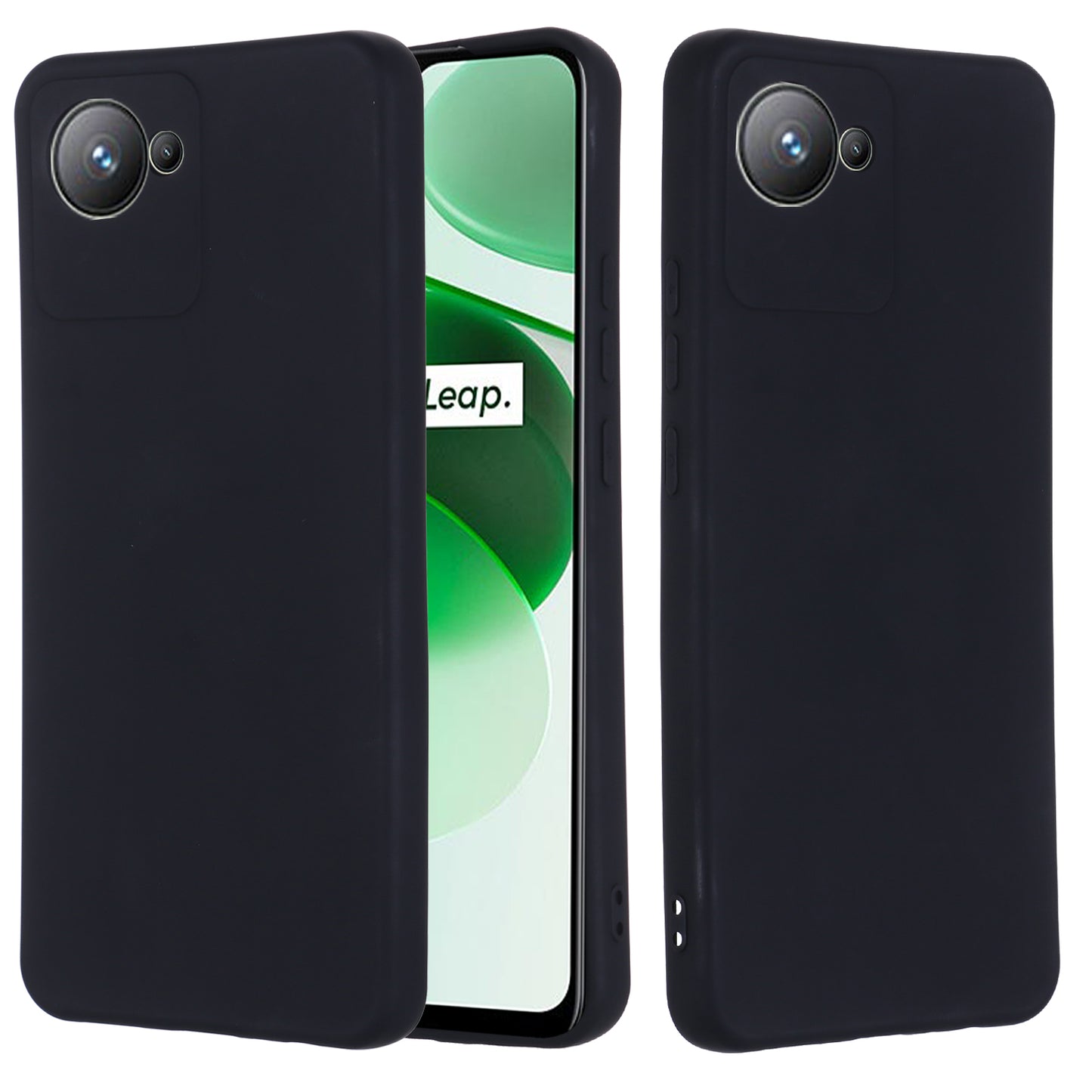 For Realme Narzo 50i Prime 4G / C30s 4G Soft Lining Liquid Silicone Phone Case Anti-Drop Shockproof Cover