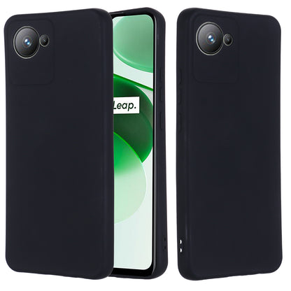 For Realme Narzo 50i Prime 4G / C30s 4G Soft Lining Liquid Silicone Phone Case Anti-Drop Shockproof Cover