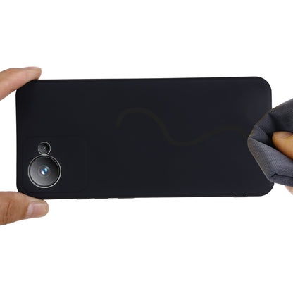 For Realme Narzo 50i Prime 4G / C30s 4G Soft Lining Liquid Silicone Phone Case Anti-Drop Shockproof Cover