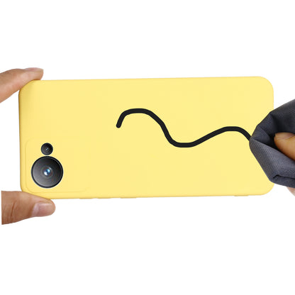 For Realme Narzo 50i Prime 4G / C30s 4G Soft Lining Liquid Silicone Phone Case Anti-Drop Shockproof Cover