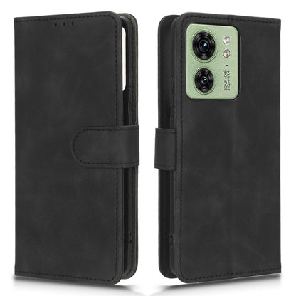 For Motorola Edge 40 5G PU Leather Skin-touch Wallet Case Stand Magnetic Closure Flip Phone Cover