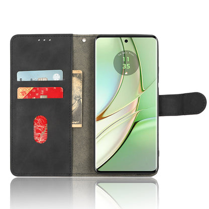 For Motorola Edge 40 5G PU Leather Skin-touch Wallet Case Stand Magnetic Closure Flip Phone Cover