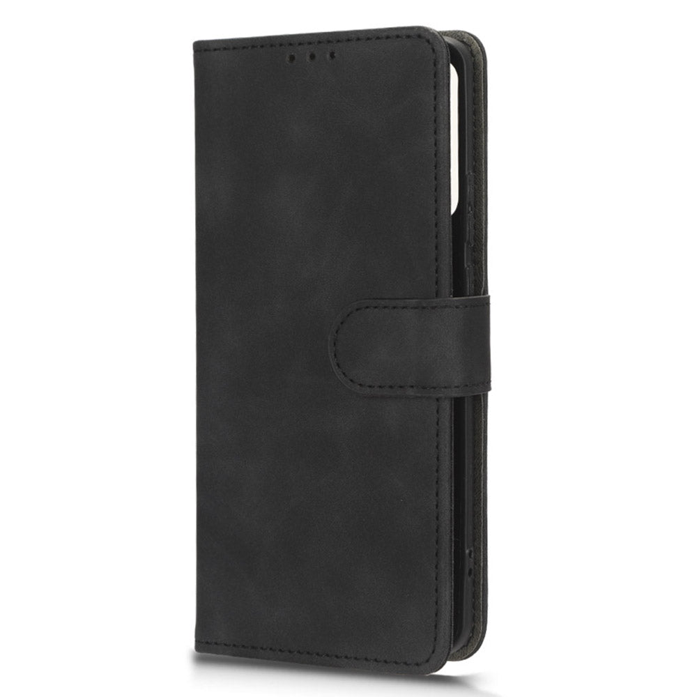 For Motorola Edge 40 5G PU Leather Skin-touch Wallet Case Stand Magnetic Closure Flip Phone Cover