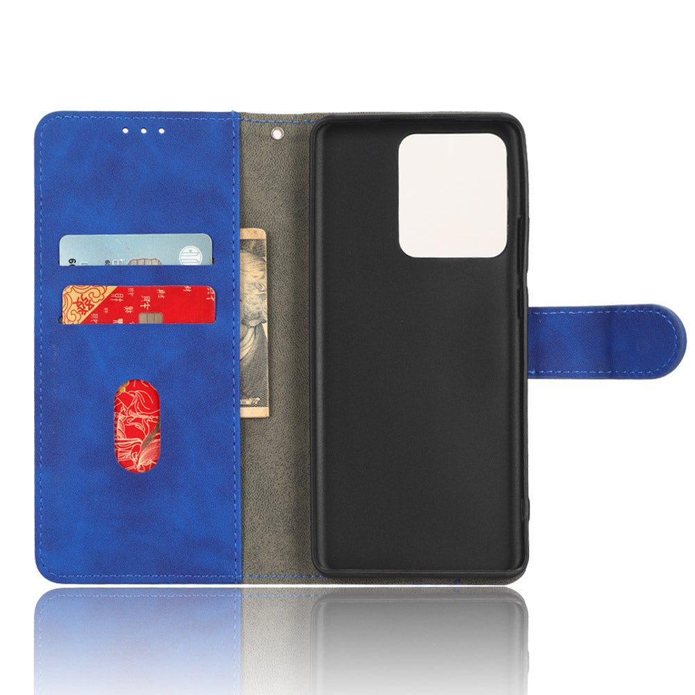For Motorola Edge 40 5G PU Leather Skin-touch Wallet Case Stand Magnetic Closure Flip Phone Cover