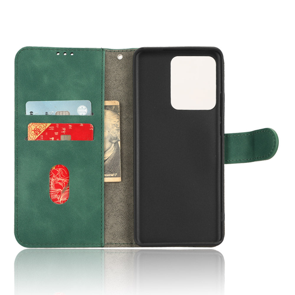For Motorola Edge 40 5G PU Leather Skin-touch Wallet Case Stand Magnetic Closure Flip Phone Cover