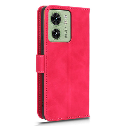 For Motorola Edge 40 5G PU Leather Skin-touch Wallet Case Stand Magnetic Closure Flip Phone Cover