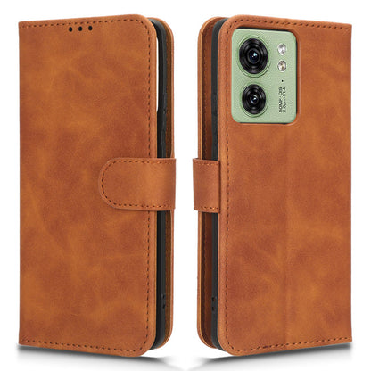 For Motorola Edge 40 5G PU Leather Skin-touch Wallet Case Stand Magnetic Closure Flip Phone Cover