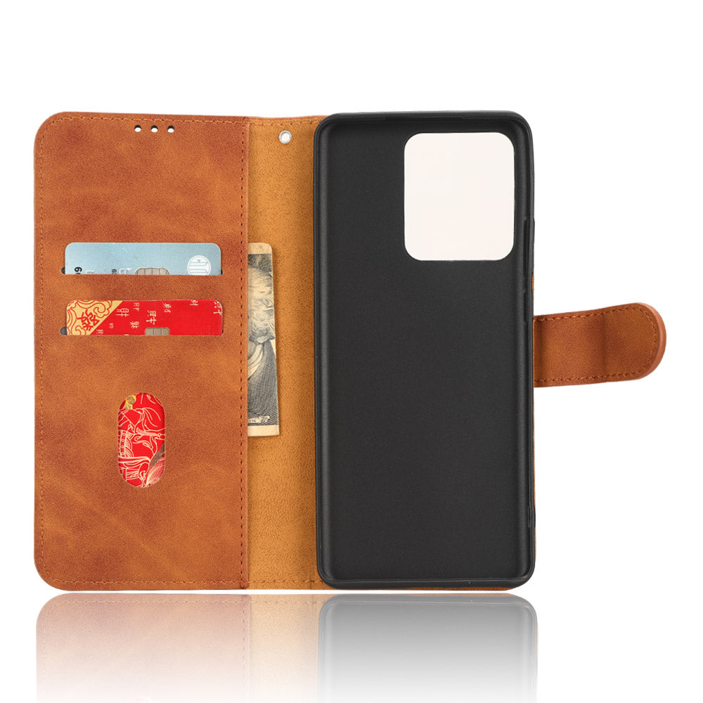 For Motorola Edge 40 5G PU Leather Skin-touch Wallet Case Stand Magnetic Closure Flip Phone Cover