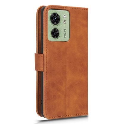 For Motorola Edge 40 5G PU Leather Skin-touch Wallet Case Stand Magnetic Closure Flip Phone Cover