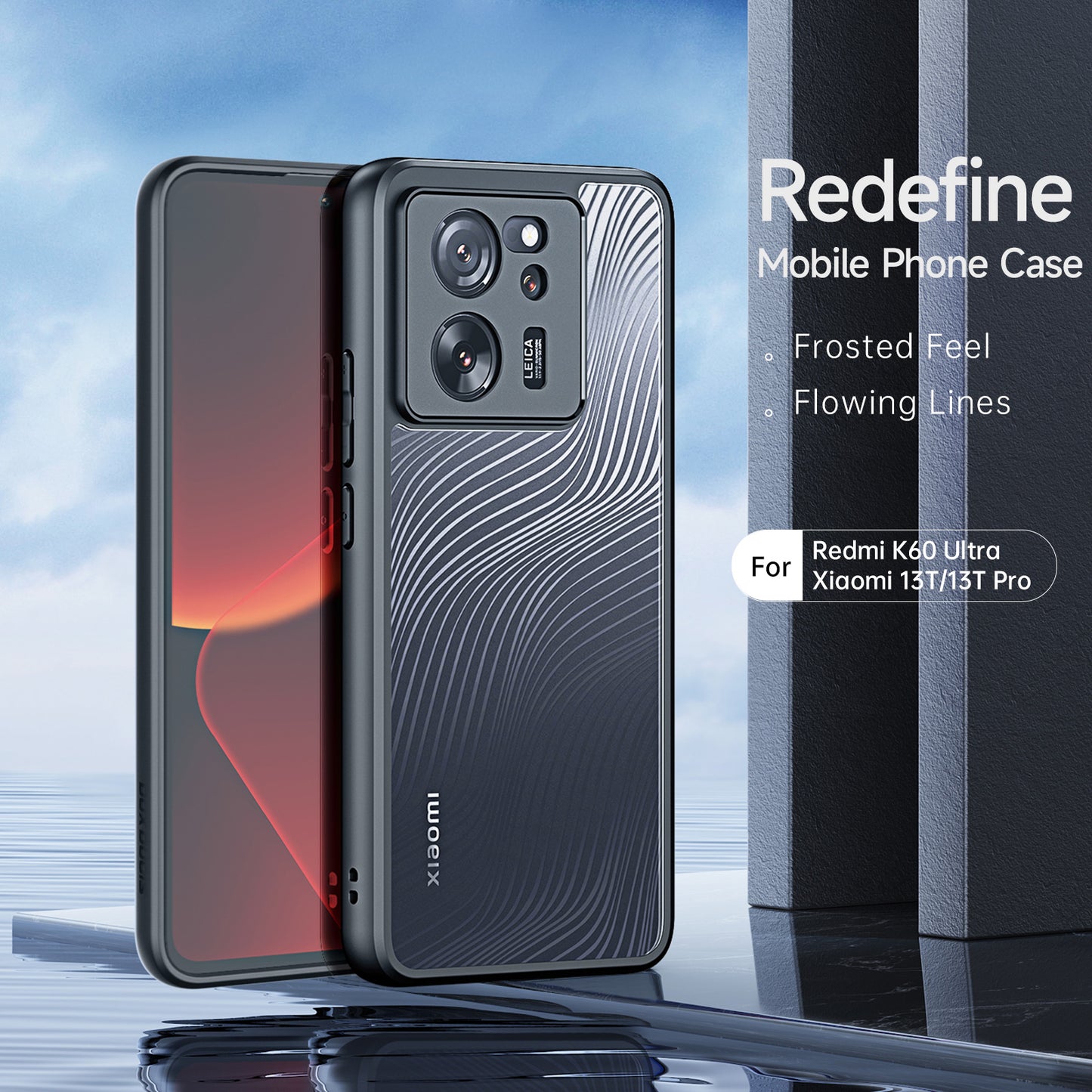 DUX DUCIS Aimo Series for Xiaomi Redmi K60 Ultra / 13T / 13T Pro Matte Phone Case TPU+PC Back Cover (REACH Certification)