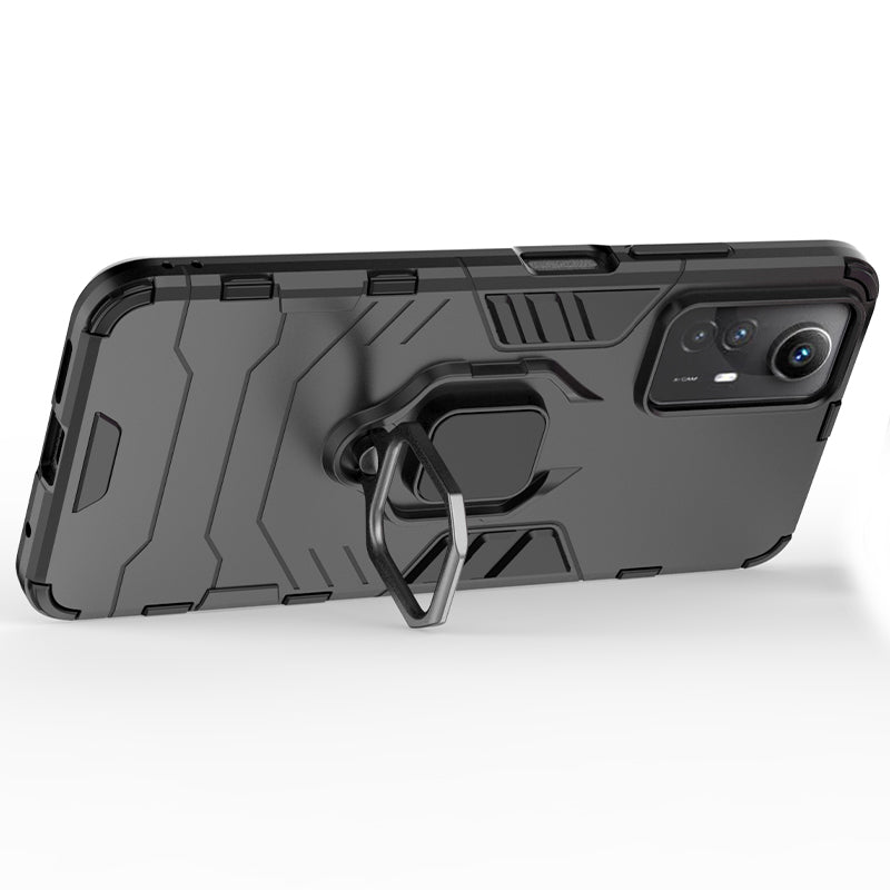 For Xiaomi Redmi Note 12S 4G Kickstand Cell Phone Case Soft TPU Hard PC Mobile Phone Cover