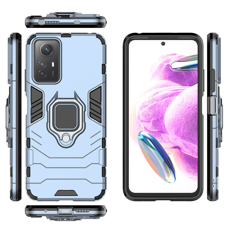 For Xiaomi Redmi Note 12S 4G Kickstand Cell Phone Case Soft TPU Hard PC Mobile Phone Cover