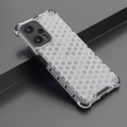 For Xiaomi Redmi Note 12 Turbo / Poco F5 5G Phone Case TPU+PC Honeycomb Texture Cover