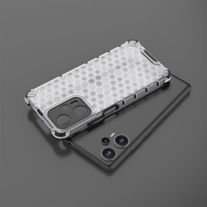 For Xiaomi Redmi Note 12 Turbo / Poco F5 5G Phone Case TPU+PC Honeycomb Texture Cover