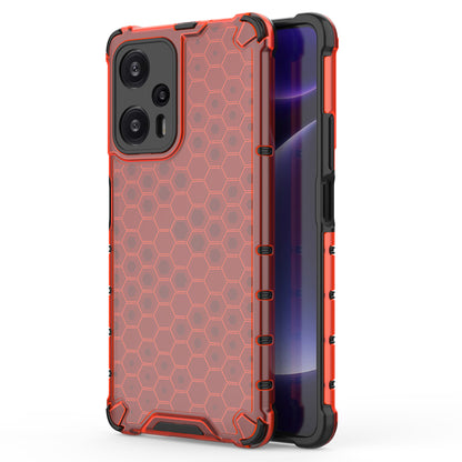 For Xiaomi Redmi Note 12 Turbo / Poco F5 5G Phone Case TPU+PC Honeycomb Texture Cover