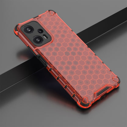 For Xiaomi Redmi Note 12 Turbo / Poco F5 5G Phone Case TPU+PC Honeycomb Texture Cover